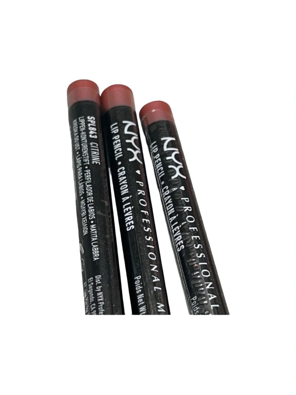NYX Professional Makeup Slim Lip Pencil shade Citrine. 3 pack FINAL PRICE DROP